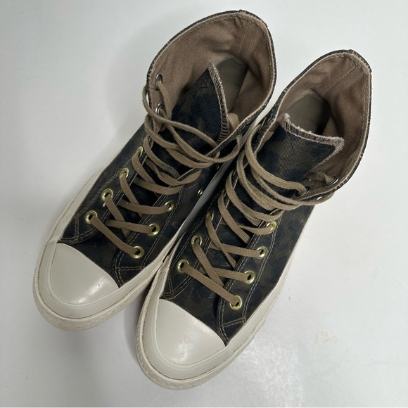 Converse Chuck Taylor RARE Lift Ripple High Top Sneakers Camo Star Size 7.5 - Picture 3 of 12